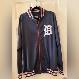 Men’s Vintage Stitches MLB Detroit Tigers full zip jacket coat baseball size L